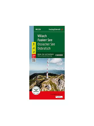FREYTAG & BERNDT | Wanderkarte WK 224 Villach - Faaker See, 1:50.000 | 